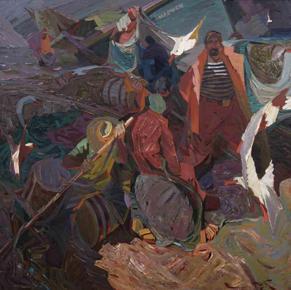 فرسان آزوف ، زيت على قماش ، 200 × 200 سم ، 2011 