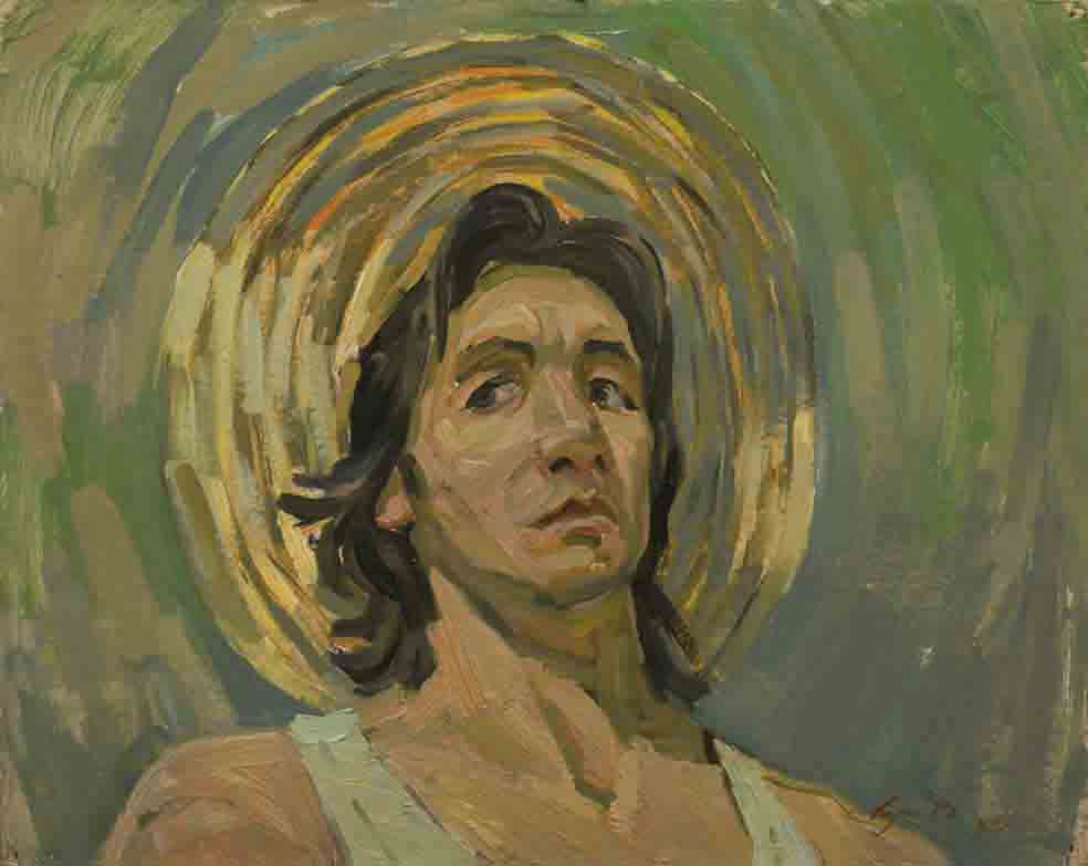  صورة شخصية ، زيت على كرتون ، 50 × 40 ، 1989  