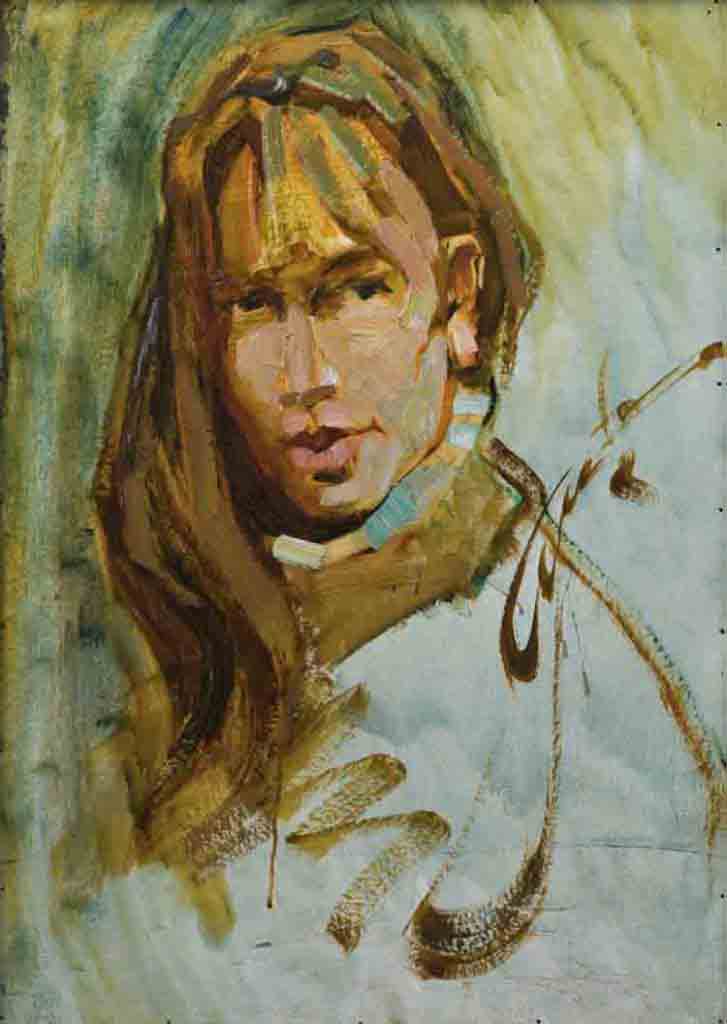 صورة المرأة ، زيت على كرتون ، 70 × 50 ، 2003  
