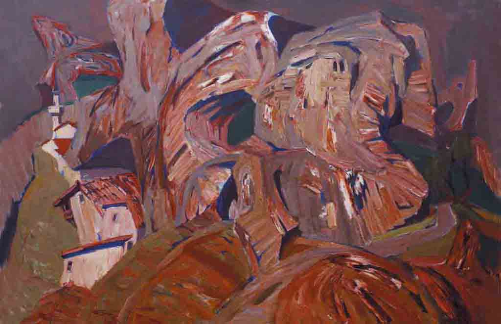  أسطورة مجمدة في الحجر، زيت على قماش ، 100 × 150 ، 2006 