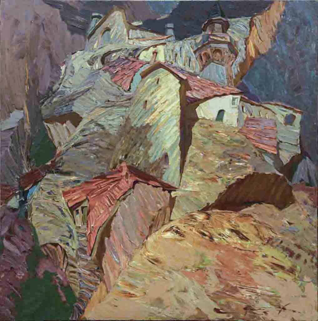  ستاروسيلي ، زيت على قماش ، 150 × 150، 2002 