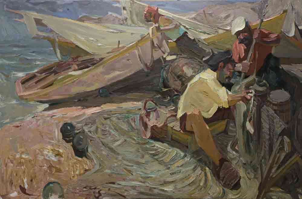  أيام الصيد ، زيت على قماش ، 100 × 150 سم ، 2007 