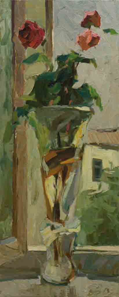 بوكيه ، زيت على قماش ، 100 × 40 سم ، 1996  
